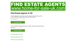 Desktop Screenshot of home-for-sale-uk.com